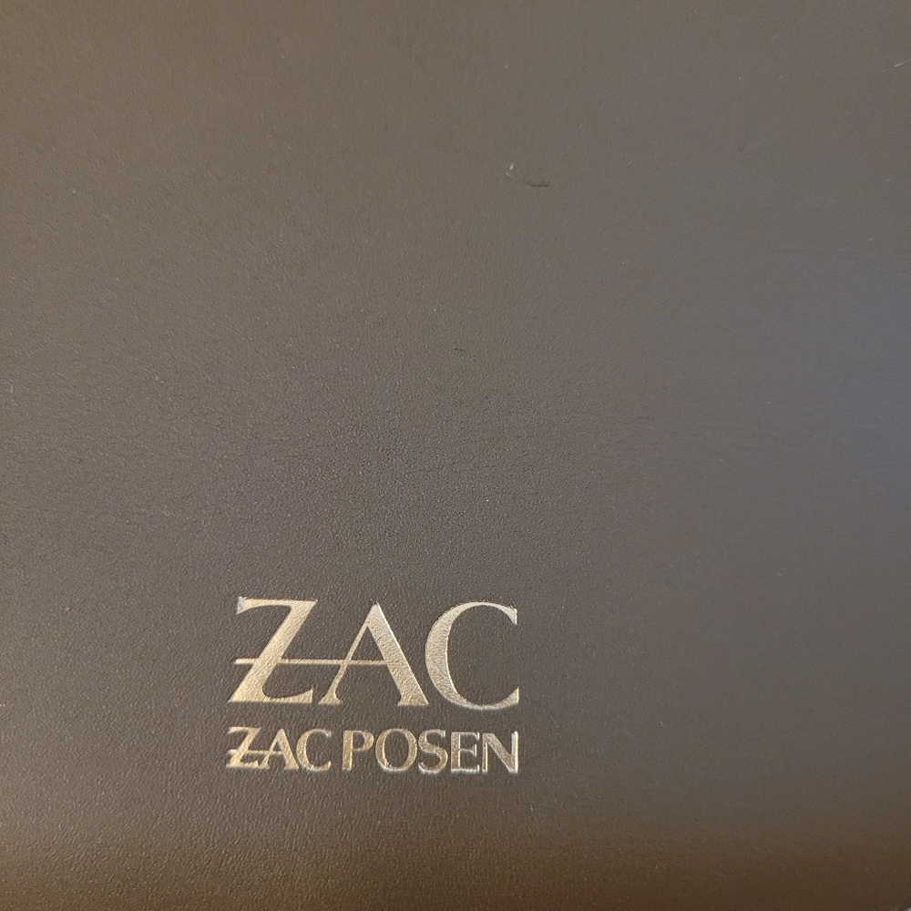 ZAC Zac Posen Shoulder BagGrey LeatherGold-Tone Ha